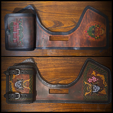 Heat Shield with Pouch for Indian Challenger and Pursuit - Brown Custom Art