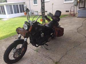 Tool Bag for Motorcycles - Custom Art, Brown