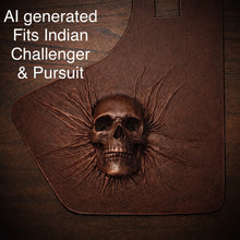 Load image into Gallery viewer, Heat Shield Nightmare Skull, Brown, Custom Made To Fit Any Make and Model Of Bike