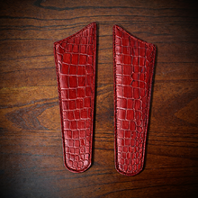 Load image into Gallery viewer, Leather Saddlebag Emblem/Protection, Alligator Print