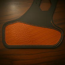 Load image into Gallery viewer, Heat Shield for Indian Scout Motorcycles, With Pouch, Genuine Red American Alligator