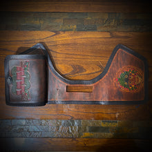 Load image into Gallery viewer, Heat Shield - Aztec Art, With Pouch, Fits Indian Challenger &amp; Pursuit - Brown