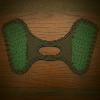 Heat Shield for Indian Scout Motorcycles - Green, Genuine American Alligator,