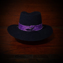 Load image into Gallery viewer, Hat Band, Genuine Python, Purple