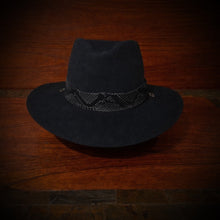 Load image into Gallery viewer, Hat Band, Genuine Python, Black