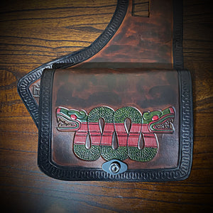 Heat Shield - Aztec Art, With Pouch, Fits Indian Challenger & Pursuit - Brown