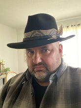 Load image into Gallery viewer, The Revenant Fedora Black Felt
