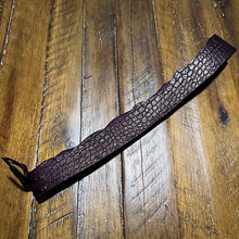 Load image into Gallery viewer, Hat Band, Alligator Print, Black Cherry