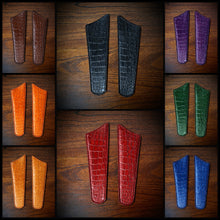 Load image into Gallery viewer, Leather Saddlebag Emblem/Protection, Alligator Print