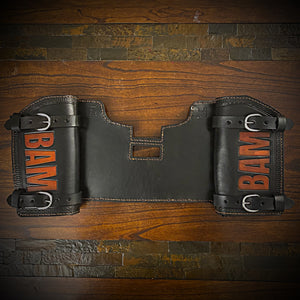 Heat shield for Harley Davidson, Two Pouches, Customized with Your Initials