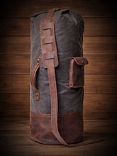 Load image into Gallery viewer, Leather USA Military Style Duffel Bag