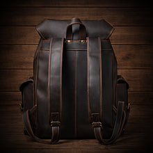 Load image into Gallery viewer, Leather Backpack, Brown