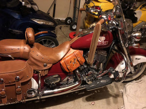 Heat Shield - Custom Art, double Pouch, fits Indian Chief, Chieftain, Springfield, Vintage and Roadmaster