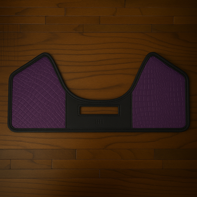 Heat Shield for Indian Challenger & Pursuit- Purple Genuine American Alligator,