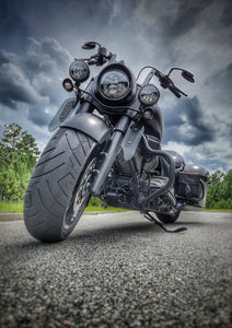 Rear Crash Bar Bag - Custom Art, Black