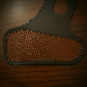 Heat Shield for Indian Scout Motorcycles, With Pouch, Genuine Red American Alligator
