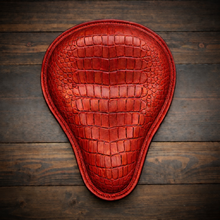 Load image into Gallery viewer, Chopper/Bobber Pan Seat, Alligator Print