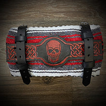 Load image into Gallery viewer, Bedroll for Motorcycles, Circle &amp; Bar - Custom Art, Black