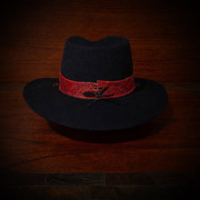 Load image into Gallery viewer, Hat Band, Genuine Python, Red