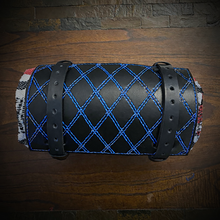 Load image into Gallery viewer, Bedroll for Motorcycles - Generation 2, Black, Double Diamond Stitching, Custom Colors