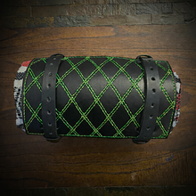 Load image into Gallery viewer, Bedroll for Motorcycles - Generation 2, Black, Double Diamond Stitching, Custom Colors