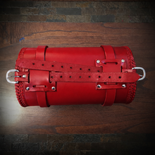 Load image into Gallery viewer, Round Bag for Motorcycles - Nightmare Skull, Red