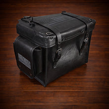 Load image into Gallery viewer, Motorcycle Trunk Bag, Custom Art Fits All Brands of Motorcycles w/ Rear Luggage Rack, Fits Rickrak Brand of Racks Black