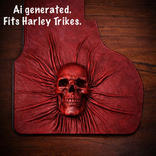 Load image into Gallery viewer, Heat Shield Nightmare Skull, Red Custom Made To Fit Any Make and Model Of Bike