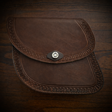 Load image into Gallery viewer, Swing Arm Bag - Fits Indian Scout &amp; Chief Models, Custom Art, Brown
