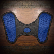 Load image into Gallery viewer, Heat Shield - Genuine Alligator, Custom Colors, Black, Fits Indian Scout