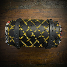 Load image into Gallery viewer, Bedroll for Motorcycles - Generation 2, Black, Double Diamond Stitching, Custom Colors