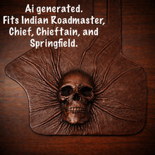 Load image into Gallery viewer, Heat Shield Nightmare Skull, Brown, Custom Made To Fit Any Make and Model Of Bike