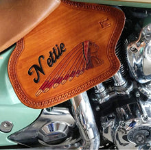 Load image into Gallery viewer, Heat Shield - Custom Art, with Pouch, Fits Indian Chief, Chieftain, Springfield, Vintage and Roadmaster