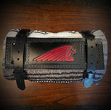 Load image into Gallery viewer, Bedroll for Motorcycles - Custom Art, Black