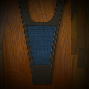 Tank Bib - Fits Indian Challenger and Pursuit, Blue Genuine Alligator