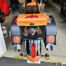 Load image into Gallery viewer, Motorcycle Sissy Bar Bag custom art