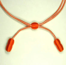 Load image into Gallery viewer, Cavalry Hat Cord, Signal Orange &amp; White