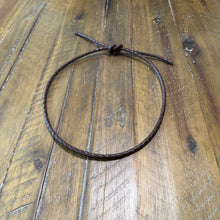 Load image into Gallery viewer, Hat Round Braid, Brown Leather Braid (Ships Now)