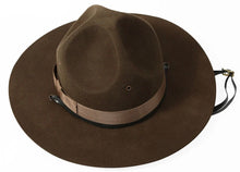 Load image into Gallery viewer, Campaign Hat, Drill Sgt Hat, Brown Round.