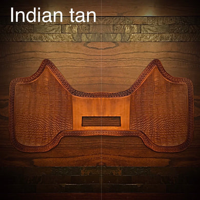 Heat Shield, Tan - Genuine Indian Tan American Alligator, Fits Indian Chief, Chieftain, Springfield, Vintage and Roadmaster