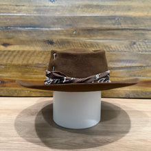 Load image into Gallery viewer, Fedora, Brown Felt, Brown Bandana