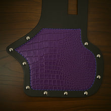 Load image into Gallery viewer, Heat Shield, Embossed Alligator Print Dome Metal Studs &amp; Suede Backing - Fits Indian Chief, Chieftain, Springfield, Vintage and Roadmaster