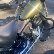 Load image into Gallery viewer, Heat shield for Harley Davidson, Two Pouches - Custom Art, Black