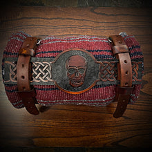 Load image into Gallery viewer, Bedroll for Motorcycles, Circle &amp; Bar - Custom Art, Brown