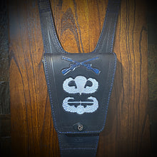 Load image into Gallery viewer, Tank Bib - Fits Indian Challenger and Pursuit, w/ Pouch - Custom Art, Black