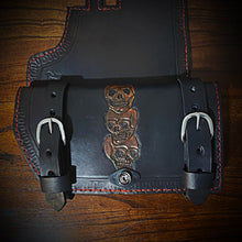 Load image into Gallery viewer, Heat shield for Harley Davidson, Two Pouches Skull Totem