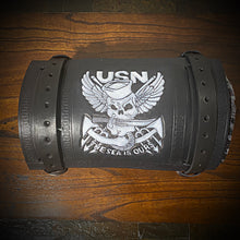 Load image into Gallery viewer, Bedroll for Motorcycles - Generation 2, Navy Jolly Roger