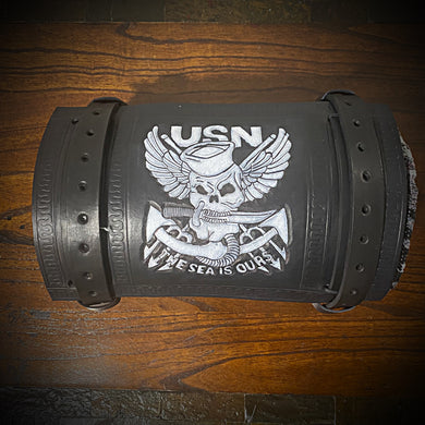 Bedroll for Motorcycles - Generation 2, Navy Jolly Roger