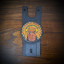 Load image into Gallery viewer, Tank Bib, Round - Fits Indian Roadmaster, Springfield and Chieftain, Custom Art, Black