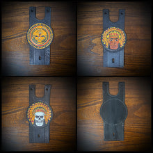 Load image into Gallery viewer, Tank Bib, Round - Fits Indian Roadmaster, Springfield and Chieftain, Custom Art, Black